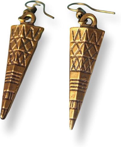 tribal earrings Unisex dangle earrings Long boho earrings African ethnic earrings triangle earrings Gypsy jewelry in Saudi Arabia