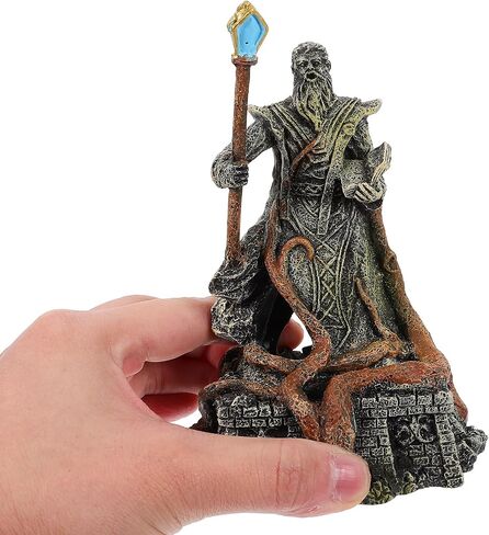 Beaupretty Poseidon Aquarium Decorations Aquarium Resin Greek Decoration God of The Sea Statue Fish Tank Decoration Rockery for Freshwater Seawater Aquarium in Saudi Arabia