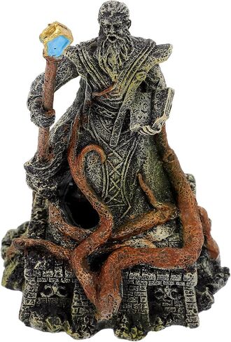 Beaupretty Poseidon Aquarium Decorations Aquarium Resin Greek Decoration God of The Sea Statue Fish Tank Decoration Rockery for Freshwater Seawater Aquarium in Saudi Arabia