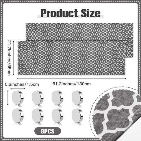 مجموعتان من غطاء الغسالة والمجفف مقاس 51.2 × 21.6 بوصة للجزء العلوي، غطاء غسالة مغناطيسي مانع للانزلاق، غطاء غسالة مضاد للانزلاق مع أكياس تخزين، غطاء مقاوم للغبار مع جيوب للغسيل in Kuwait