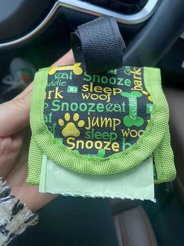 Dog Poop Bags Holder with 15 Roll Dog Poop Bags Cute Waste Bag Dispenser with Lavender Scented Blue Doggie Waste Bags Lightweight Waterproof Oxford Fabric (1 Holders 225 Bags) in Saudi Arabia