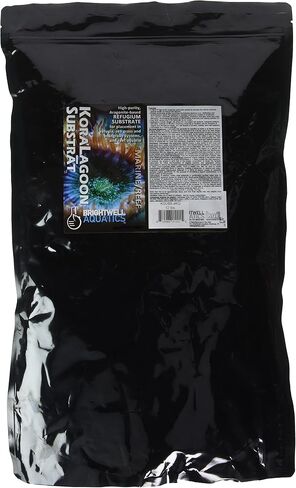 Brightwell Aquatics KoraLagoon Substrat - ركيزة ملجأ قائمة على الأراغونيت لوضعها في أحواض السمك البحرية والشعاب المرجانية، 1400 جرام، 1.4 كجم in Kuwait
