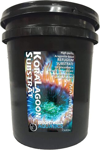 Brightwell Aquatics KoraLagoon Substrat - ركيزة ملجأ قائمة على الأراغونيت لوضعها في أحواض السمك البحرية والشعاب المرجانية، 1400 جرام، 1.4 كجم in Kuwait