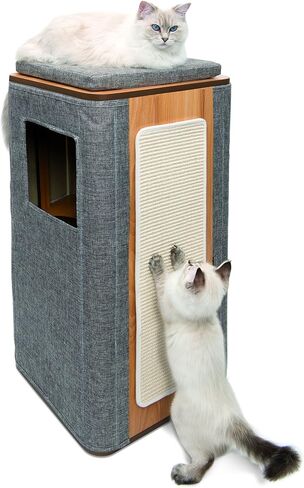 Catit Vesper Cat Tree, Cubo Cat Tower Stone, 52094 in Saudi Arabia