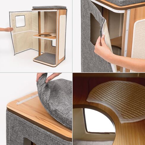 Catit Vesper Cat Tree, Cubo Cat Tower Stone, 52094 in Saudi Arabia