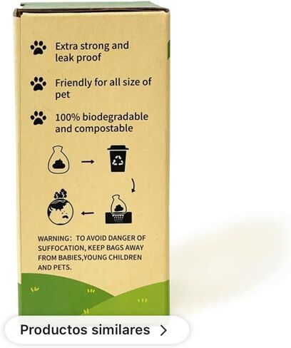 8 Rolls/120 Count, Dog waste bags 100% Eco-Friendly and Recycling Leak Proof Scented Green Waste Bags, Certified Biodegradable in Saudi Arabia