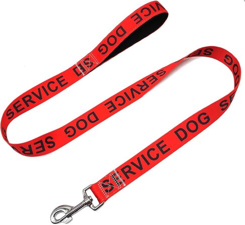 MayPaw 4FT Service Dog Leash, 1" and 1.25" Wide Nylon Dog Leash with Comfortable Neoprene Handle, Great for Medium to Extra-Large Dogs (4ft x 1", black) in Saudi Arabia