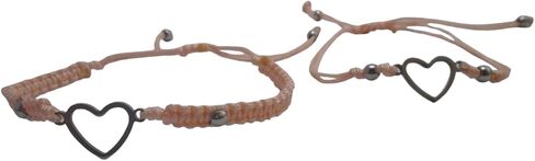 Maltki Creaciones- Pulsera Macrame Hecho a Mano Juego Pulseras Corazon Amor Amistad Novios Tejida in Saudi Arabia