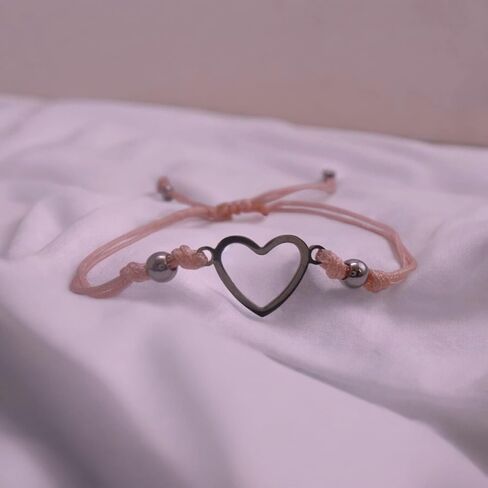 Maltki Creaciones- Pulsera Macrame Hecho a Mano Juego Pulseras Corazon Amor Amistad Novios Tejida in Saudi Arabia