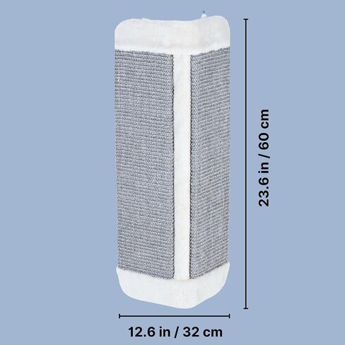 TRIXIE Wall Mount Scratching Board for Corners, Vertical Scratching Mat for Small Places, Sisal Cat Scratcher, Gray in Saudi Arabia