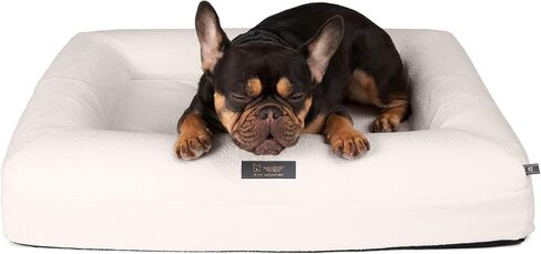 NANDOG Pet Gear Memory Foam Dog Bed - Orthopedic Plush Cushion for Comfortable Sleeping, Washable Cover - Ideal for Dogs with Joint Pain, Arthritis (Grey, Large) in Kuwait