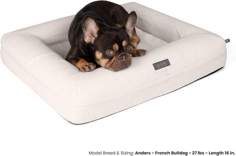 NANDOG Pet Gear Memory Foam Dog Bed - Orthopedic Plush Cushion for Comfortable Sleeping, Washable Cover - Ideal for Dogs with Joint Pain, Arthritis (Grey, Large) in Kuwait