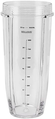 Replacement 6 FINS Gear Extractor Blades with 32oz cup with spout lid Works for Nutri NinjaProBL450-70/BL456-70/BL451-70/BL454-70 Nutri Ninja Auto-iQ BL480-70/BL480D-70/BL481-70/BL482-70/BL490-70 (3) in Saudi Arabia