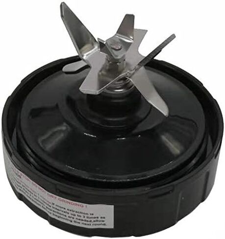 Replacement 6 FINS Gear Extractor Blades with 32oz cup with spout lid Works for Nutri NinjaProBL450-70/BL456-70/BL451-70/BL454-70 Nutri Ninja Auto-iQ BL480-70/BL480D-70/BL481-70/BL482-70/BL490-70 (3) in Saudi Arabia