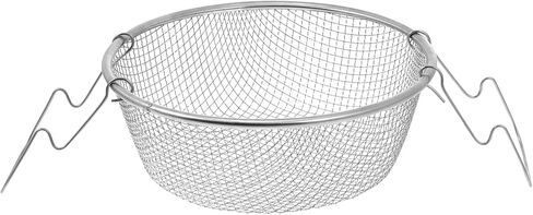 GANAZONO 1Pc stainless steel frying basket Fried Basket chips deep french fry baskets fry baskets holder food frying basket food presentation strainer Cooking fried fish kitchen supplies in Saudi Arabia