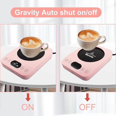 كوب قهوة أكثر دفئًا، سخانات المشروبات، سخان كوب لتدفئة القهوة المكتبية لتسخين القهوة والمشروبات والحليب والشاي والشوكولاتة الساخنة (وردي) in Kuwait