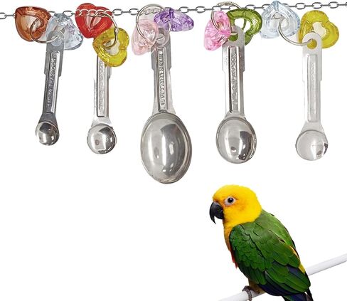 Bird Toys for Parrots Extra Large Parrot Chew Toy Colorful Acrylic Stick Toys for African Gray Macaws Cockatiel Parakeet Stainless Steel Bird Toys for Large Birds Amazon Parrot Mini Macaw in Saudi Arabia