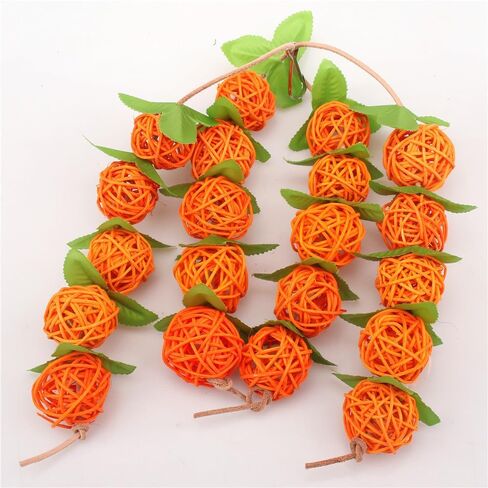 Bird Parrot Chewing Rattan Ball Toy Colorful Bird Cage Accessories Swing Toys for Canary Birds Parrot Parakeet Cockatiel Conure Budgie Finch in Saudi Arabia