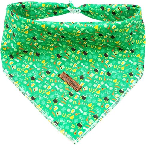 Lionheart glory Green Cucumbers Dog Bandana 1 Pack Washable Soft Dog Scarf, Square Adjustable Dog Bandanas for Small Dogs and Cats in Saudi Arabia