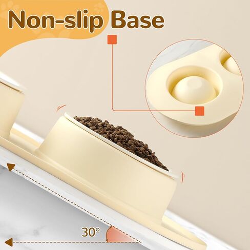 وعاء للحيوانات الأليفة سعة 1.5 كوب مع مجموعة حصيرة، ووعاءان من السيراميك للكلاب صغيرة الحجم، وبساط تغذية للكلاب مصنوع من السيليكون المقاوم للماء وغير قابل للانزلاق، ووعاء طعام للكلاب الصغيرة، ومستلزمات الكلاب، وإكسسوارات الحيوانات الأليفة، وخالية من مادة  in Kuwait