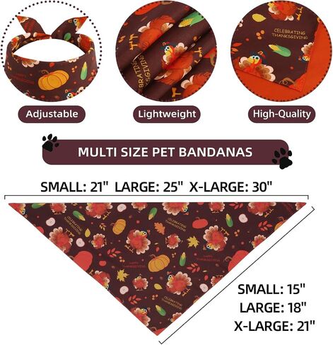Lucky Dog Bandana Spring XLarge -1 Pack, Premium Durable Triangle Reversible Dog Scarf, Adjustable Puppy Bandana Breed Bib Handkerchief for Girl or Boy Dog Large in Saudi Arabia