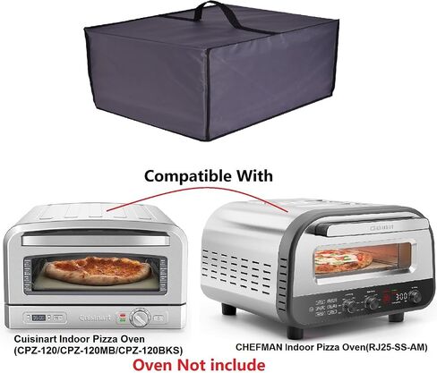 Indoor Pizza Oven dust Cover,Waterproof Caps,Compatible With Cuisinart Indoor Pizza Oven(CPZ-120/CPZ-120MB/CPZ-120BKS)/CHEFMAN Indoor Pizza Oven(RJ25-SS-AM) (Black) in Saudi Arabia