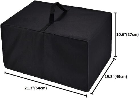 Indoor Pizza Oven dust Cover,Waterproof Caps,Compatible With Cuisinart Indoor Pizza Oven(CPZ-120/CPZ-120MB/CPZ-120BKS)/CHEFMAN Indoor Pizza Oven(RJ25-SS-AM) (Black) in Saudi Arabia