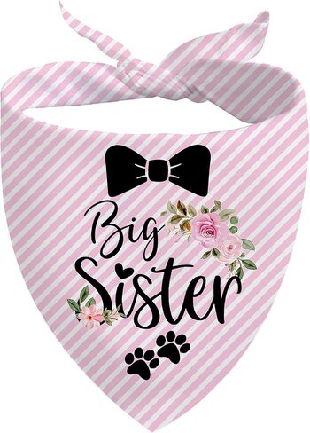 إعلان الحمل عن الحمل على شكل أخت كبيرة للكلاب، دعامة صور للحيوانات الأليفة لإعلان الطفل، باندانا الجرو، وشاح الحيوانات الأليفة لحفلة الكشف عن الجنس in Kuwait