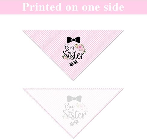 إعلان الحمل عن الحمل على شكل أخت كبيرة للكلاب، دعامة صور للحيوانات الأليفة لإعلان الطفل، باندانا الجرو، وشاح الحيوانات الأليفة لحفلة الكشف عن الجنس in Kuwait