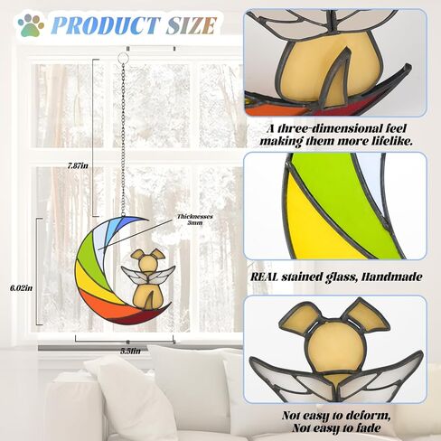 الهدايا التذكارية الكلب الزجاج الملون لفقدان الكلب، قوس قزح جسر الكلب الهدايا التذكارية للكلاب، الحيوانات الأليفة هدية التعاطف مع فقدان، فقدان هدية التعاطف الكلب، هدية الفجيعة الكلب، الحيوانات الأليفة التذكارية الكلب يمر بعيدا الهدايا in Kuwait