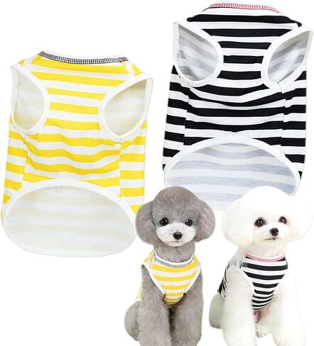 Solid Dog Shirt Soft Sleeveless Puppy T Shirt Cool Breathable Pet Tshirt Clothes Cat T-Shirts for Dogs Cats 3 Pack, Blue Pink Red, Small in Saudi Arabia