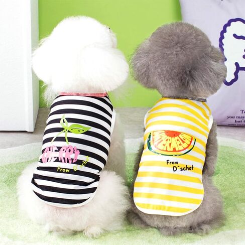Solid Dog Shirt Soft Sleeveless Puppy T Shirt Cool Breathable Pet Tshirt Clothes Cat T-Shirts for Dogs Cats 3 Pack, Blue Pink Red, Small in Saudi Arabia