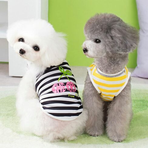 Solid Dog Shirt Soft Sleeveless Puppy T Shirt Cool Breathable Pet Tshirt Clothes Cat T-Shirts for Dogs Cats 3 Pack, Blue Pink Red, Small in Saudi Arabia