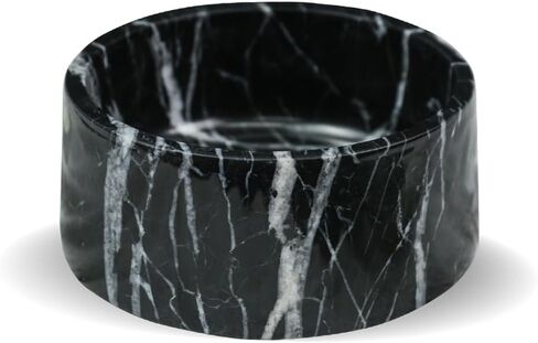 Natural Marble Pet Bowl, Suitable for Small and Medium-Sized Cats and Dogs, with Non-slip Pad, No Pressure, Easy to Clean in Saudi Arabia
