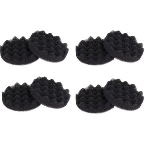 Swess FX6 Carbon Filter Pads Compatible with Fluval FX4/ FX5,8 Pack Canister Filter Pads Foam Filter Pads Replacement, Aquarium Filter Accessories 6.69 x 6.69 x 1.57 Inch, Black