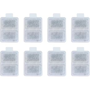 Large Flowing Fountain Filter Cartridges (individually wrapped) compatible with Whisker City Brand, Fits Pineapple, Ceramic, and Stainless Steel | 8 pack by Trinity Marketplace (Large, 8, Count)