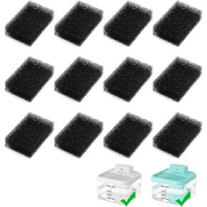 Cat Water Fountain Filter, 12 Pack Cat Fountain Filter Replacement Sponges Set for 68Oz Automatic Pet Fountain Cat Water Dispenser