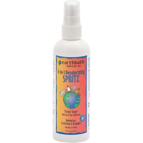 earthbath, Mango Tango 3-in-1 Dog & Puppy Deodorizing Spritz - Dog Odor Eliminator for Strong Odor, Cruelty-Free Dog Cologne, Dog Wash Spray, Made in USA, Dog Bathing Supplies - 8 Oz (1 Pack)