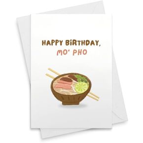 Happy Birthday, Mo' Pho | Birthday Card | Pun Card [01030] in Saudi Arabia