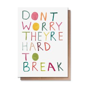 Wunderkid Funny Baby Shower Card, Funny Pregnancy New Baby Boy or Girl Card, Watercolor Artwork (1 Single Card, Blank inside)