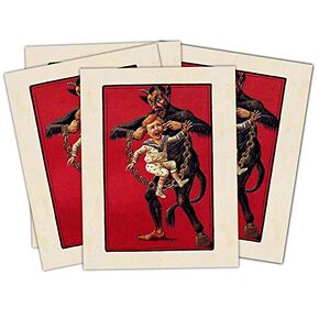 Krampus - Pack Of Four Holiday Cards With Envelopes