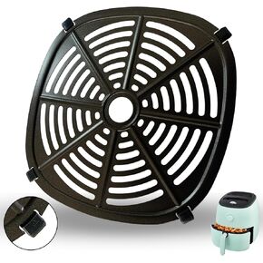 6QT Air Fryer Grill Plate for DASH Tasti-Crisp Electric Air Fryers, Upgraded Air Fryer Grill Pan Crisper Plate Tray Insert Grate Rack Shelf Grid for DASH 6QT Air Fryer, Dishwasher Safe