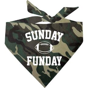 Sunday Funday Dog Bandana (9 Camo, One Size)