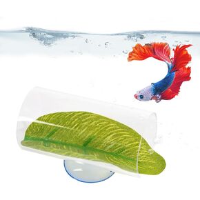 Betta Fish Acrylic Tube Tunnel, Clear Fish Toys Hole for Betta Fish Hide Cave Tank Accessories Observation Decoration (Clear)