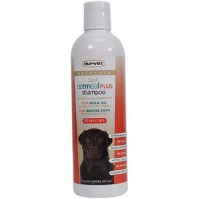 Durvet 011-51116 Naturals 3 in 1 Oatmeal Plus Shampoo, 17 oz, Clear
