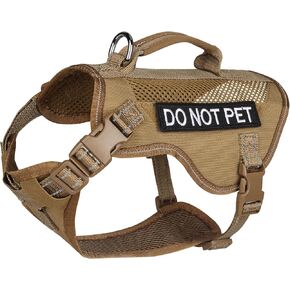 Tactical Dog Harness for Small Dogs, Breathable Mesh Dog Vest Tactical Puppy Harness with Handle, Reflective Military Dog Vests Harness for Outdoor Training Walking