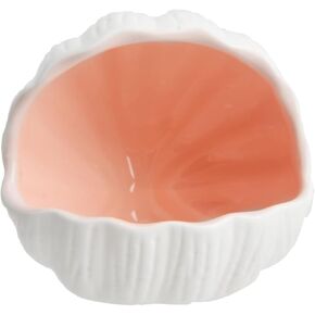 RUIAN Cute Aquarium Decorations Ceramic Conch Shell-Shaped House Thematic Betta Fish Tank Accessory Decor Ornament Hideout Cave for Fish Playing or Hiding (Pink)