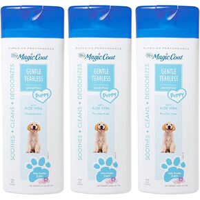 Four Paws 3 Bottles of Magic Coat Tear-Free with Aloe Vera Puppy Shampoo, 16 Ounces Per Bottle