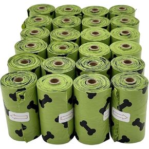 Dog Poop Bags Standard, 240 Count, Green, 13 Inch x 9 Inch, 100% Leak-Proof