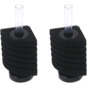MY MIRONEY 2-Pack Sponge Filter Aquarium Corner Filter Corner Sponge Filter Breeding Shrimp Nano Fish Tank - Tank Size:21 Gallon
